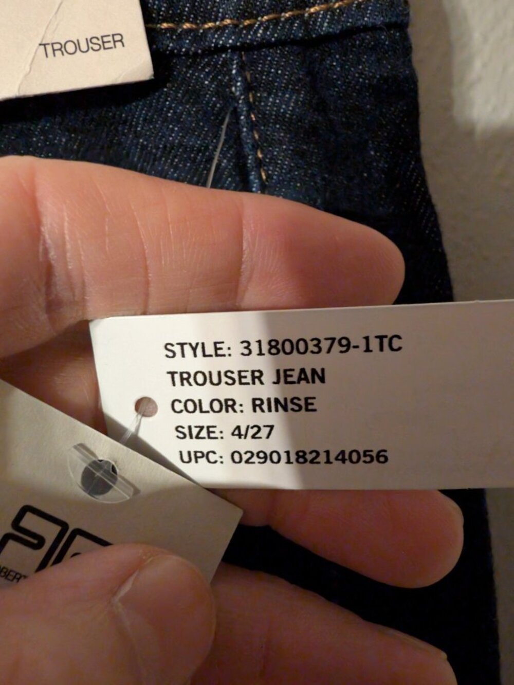 Robert Rodriguez NWT Dark Rinse Trouser Jeans Wide Leg Denim Size 4 27 Blue - Picture 6 of 7